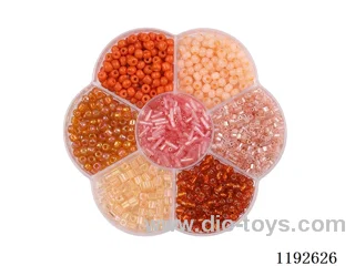 DIY Jewelry Set(Rice Beads + Tube Beads + Wire (7 compartments))