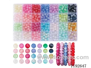 DIY Jewelry Set(8cc coloured beads + wire (28pcs))