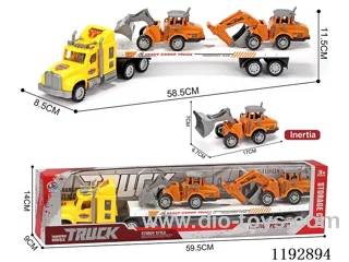 Trailer with 2PCS Inertia Engineering Vehicle