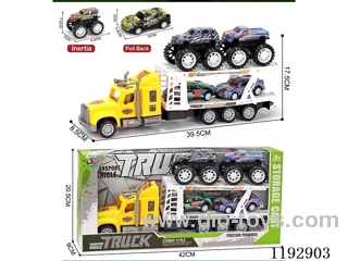 Trailer loading 2PCS Inertia 2PCS pull back tin bike