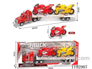 Trailer loading 2PCS inertia motorbike