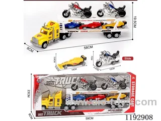 Trailer load 3PCS skid steer 2PCS motorbike