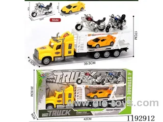 Trailer with 2PCS motorbike - inertia
