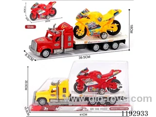 Trailer with 1PCS Inertia Motorbike