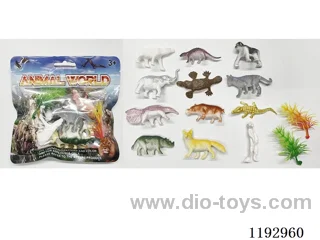 Set of 12 Solid Dinosaurs
