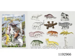 Set of 12 Solid Dinosaurs