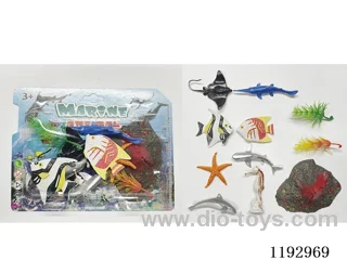 Solid Sea Animals Set