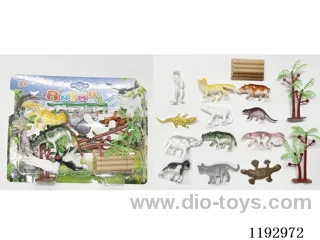 Set of 12 Solid Dinosaurs