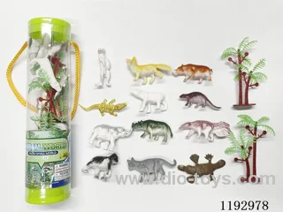 Set of 12 Solid Dinosaurs