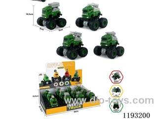 Dual Inertia Swing Stunt Tumbling Big Wheel Military Vehicle