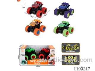 Dual Inertia Swing Stunt Big Wheel Buggy (Pack of 2)