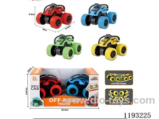 Dual Inertia Swing Stunt Tumbling Big Wheel Buggy (2pcs)
