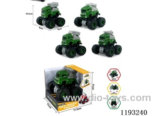 Double Inertia Swing Stunt Tumbling Big Wheel Military Vehicle