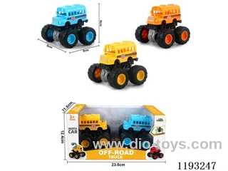Double Inertia Swing Stunt Tumbling Bigfoot School Bus