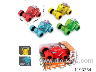 Dinosaur Inertia Stunt Spinning Car
