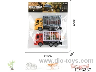 Inertia Animal Vehicle 2pcs + enclosure, tree