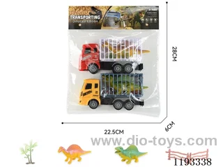 Inertia Animal Vehicle 2pcs + Fence, Tree