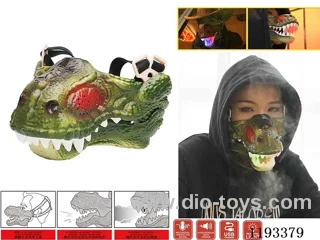 Dinosaur mask with spray/lights/voice change