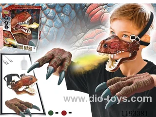 Dinosaur Mask with Spray/Lights/Claws
