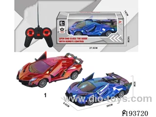 27MHZ 1：24 5ch rc car not included battery 2 types of 3 colours each mixed
