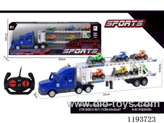 4ch rc car not included battery (with 6 small farmer's carts)