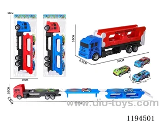 Car Head Catapult with 3 Metal Cars