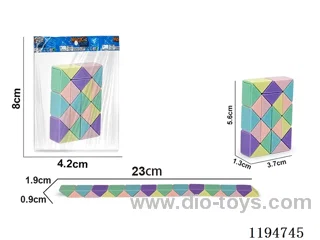 24 sections of macaroon rope small magic ruler