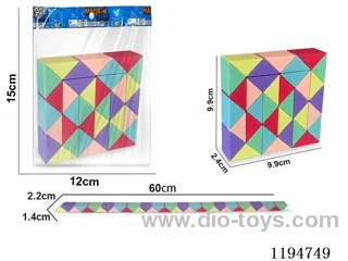 36 sections of macaroon pull rope magic ruler