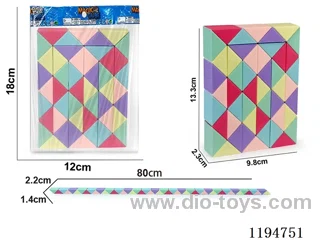 48 sections of macaroon pull rope magic ruler