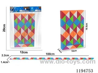 60 sections colorful rope pulling magic ruler