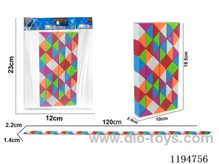 72 segments of colorful drawstring magic ruler