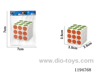 3.5CM Dot Heat Transfer Rubik's Cube 3rd Order