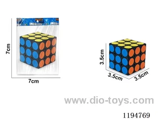 3.5CM Dot Heat Transfer 3rd Order Rubik's Cube