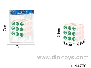 3.5CM Smiley Face Heat Transfer 3rd Order Rubik's Cube