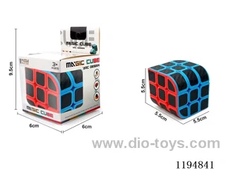 Solid Carbon Fiber Three Steps Rubik's Cube