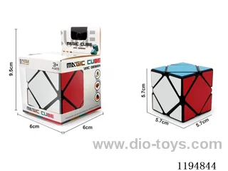 Tilt-and-Turn Black Sticker Rubik's Cube
