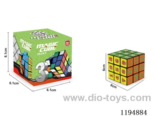 6CM Numbers Three Steps Rubik's Cube