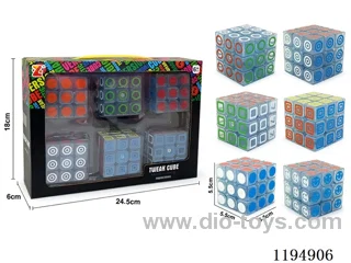 5.7CM Third Order Transparent UV Printing Cube