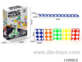 24 Solid Color Ruler Cubes