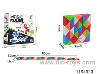 36 Colorful Ruler Cubes
