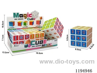 6.5CM Digital Rubik's Cube with white background