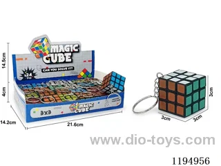 3CM Keychain Third Order Rubik's Cube