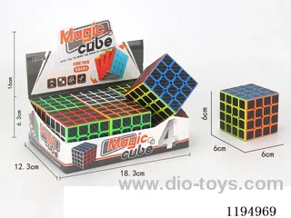 6.0CM Solid Carbon Fiber 4-Step Rubik's Cube