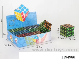 3.5CM Black Circle Rubik's Cube