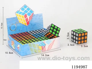 3.5CM black smiley face Rubik's Cube
