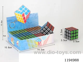 3.5CM black lattice cube