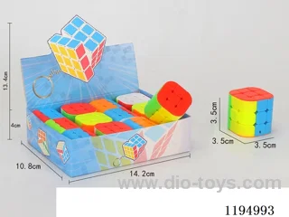 3.5CM Solid Color Cube with Pillars