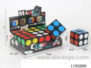 5.0CM 2nd Order Black Dot UV Printed Rubik's Cube