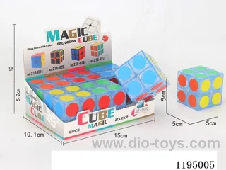 5.0CM 2nd order transparent dot UV printed Rubik's Cube