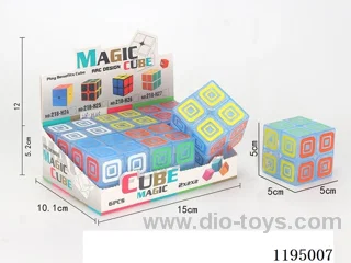 5.0CM 2nd order transparent square within a square UV printed Rubik's Cube